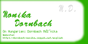 monika dornbach business card